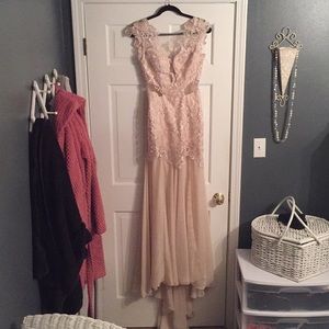 Nude/ Champagne Prom Dress